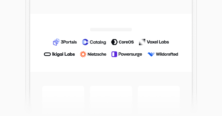 Social proof sections
